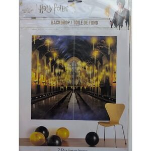 Backdrop & Table Lot Harry Potter Party Hogwarts Backdrop& Tablecloth Decoration